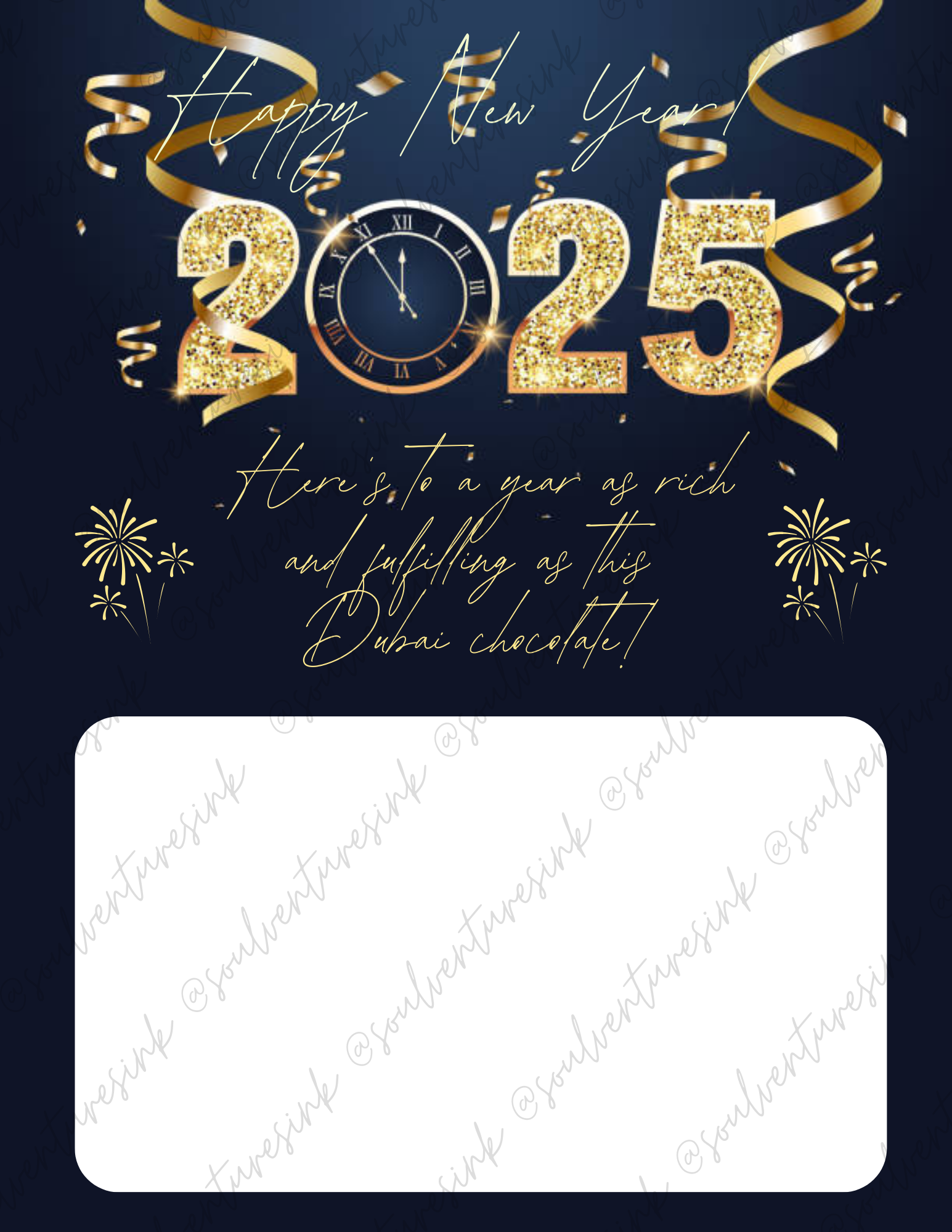 Editable Canva Template- New Year's Eve Cards
