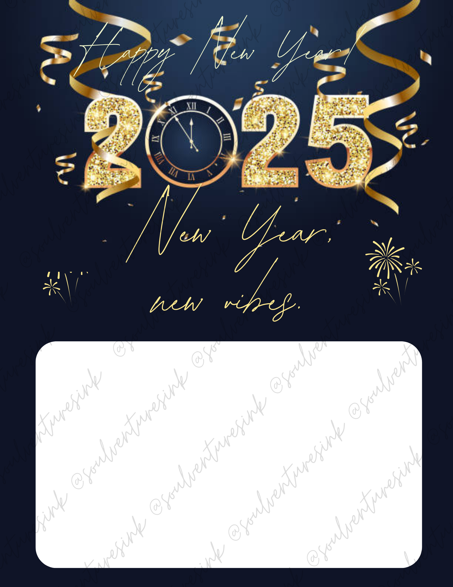 Editable Canva Template- New Year's Eve Cards