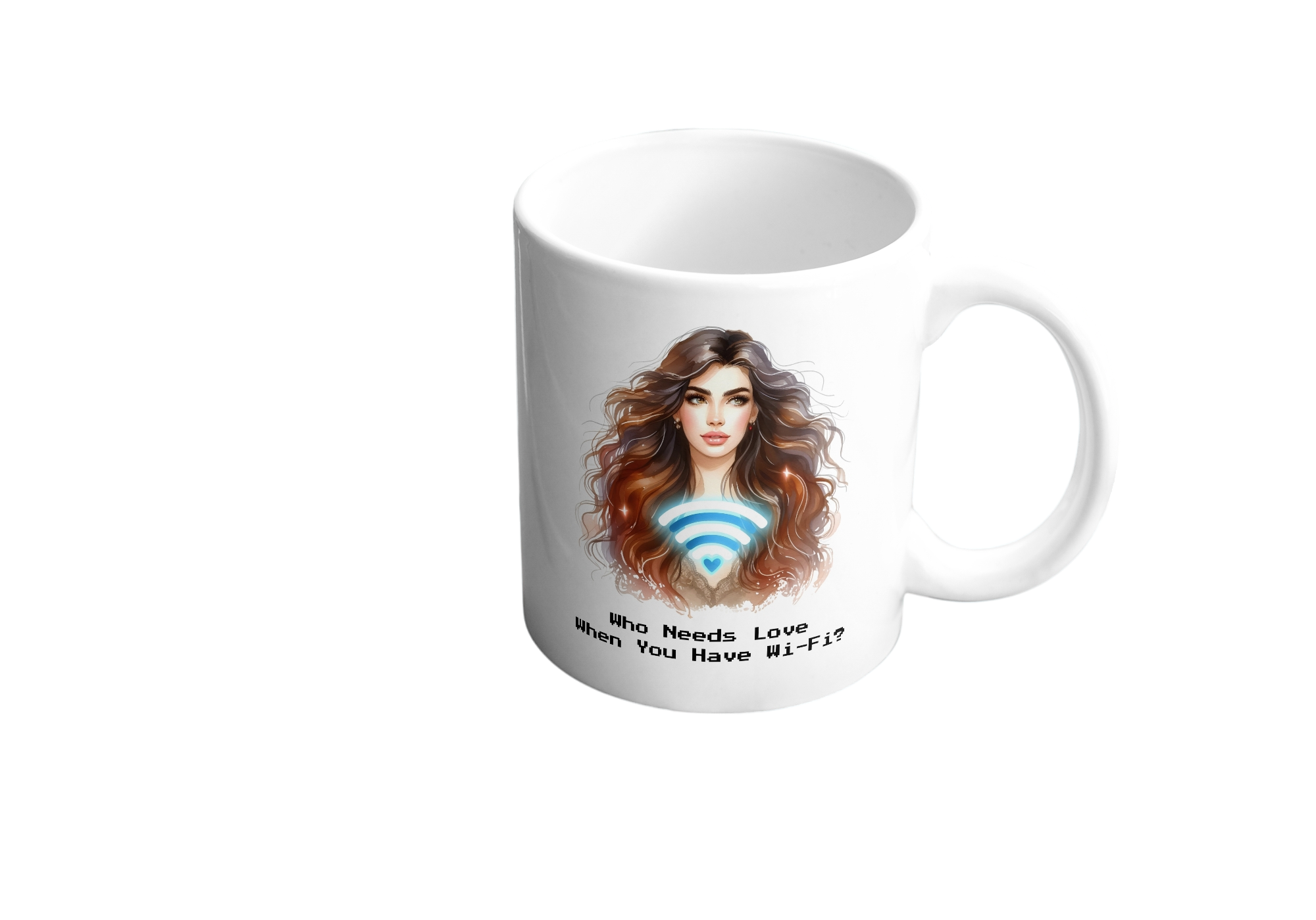 Who needs love, when you have wifi PNG File