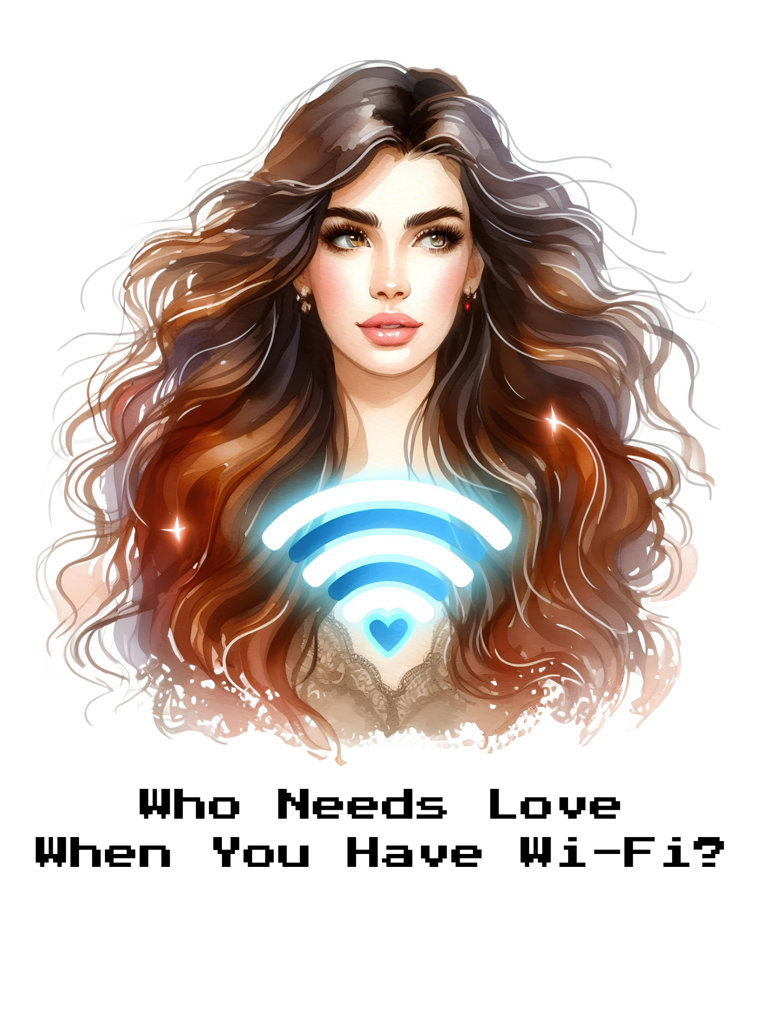Who needs love, when you have wifi PNG File