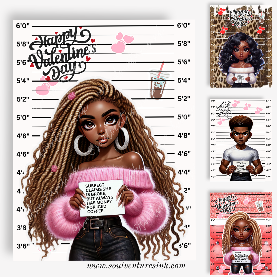 Editable Canva Template: 'Suspect' Valentine 