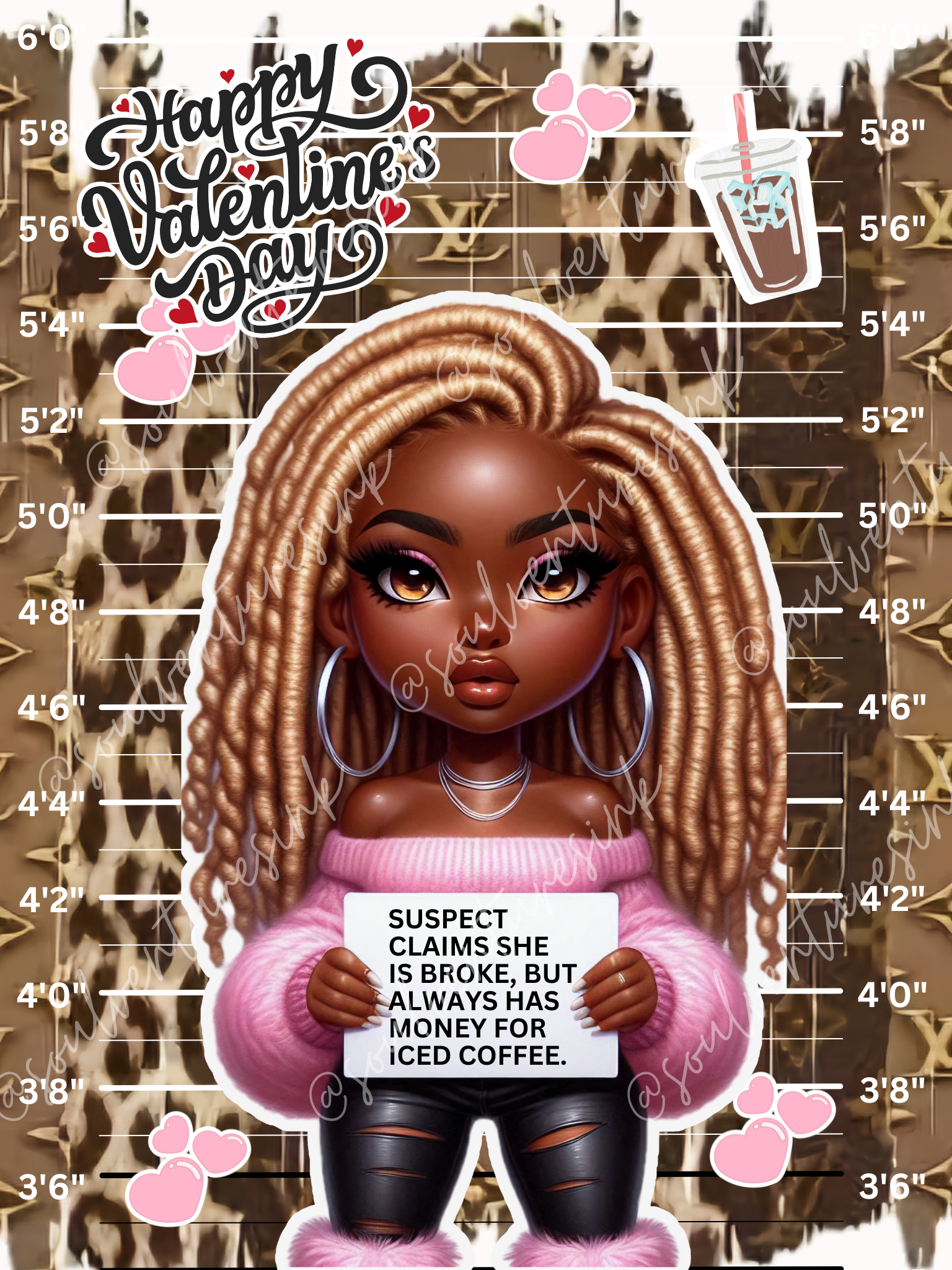 Editable Canva Template: 'Suspect' Valentine