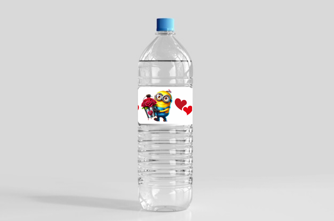 Valentine Water Bottle Party Favor Templates