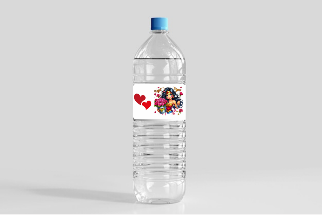Valentine Water Bottle Party Favor Templates