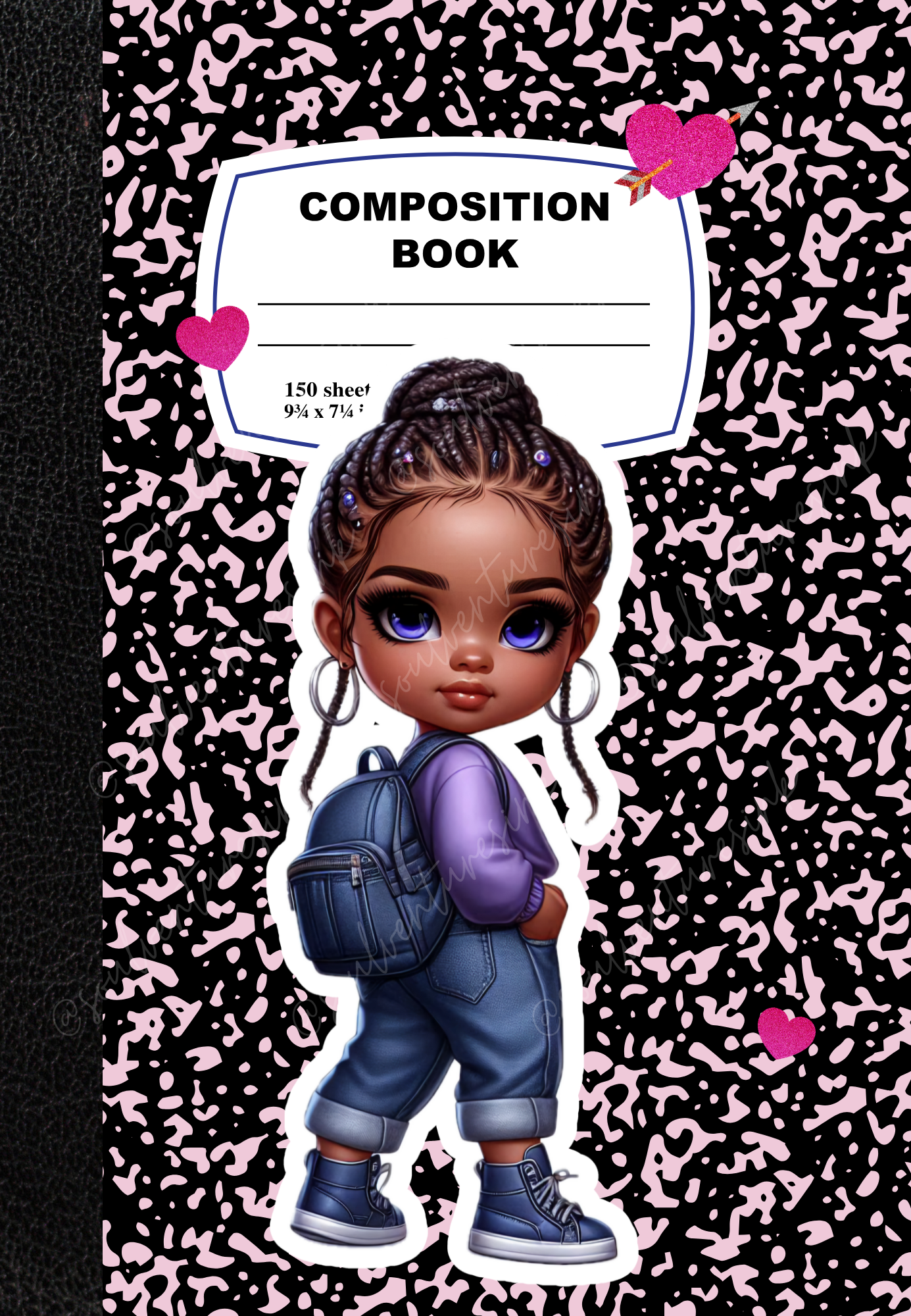 Editable Canva Template: Kids' Composition Notebook Covers 