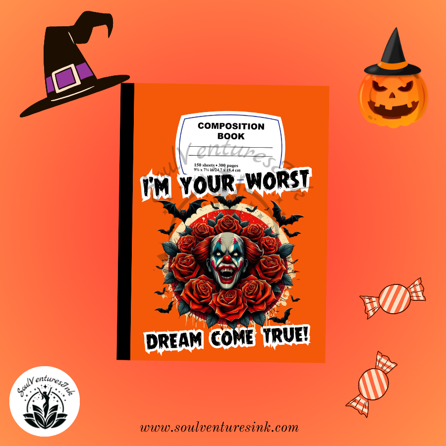 Halloween Horror-Inspired Printable Composition Book Covers