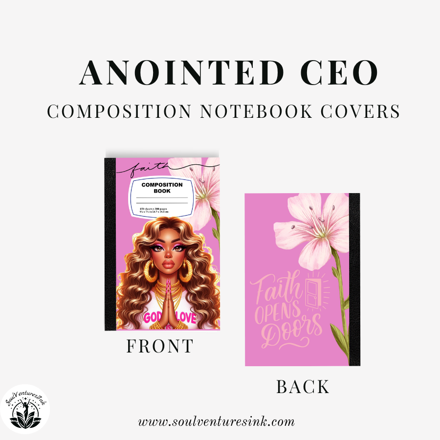 Anointed CEO Printable Composition Book Cover