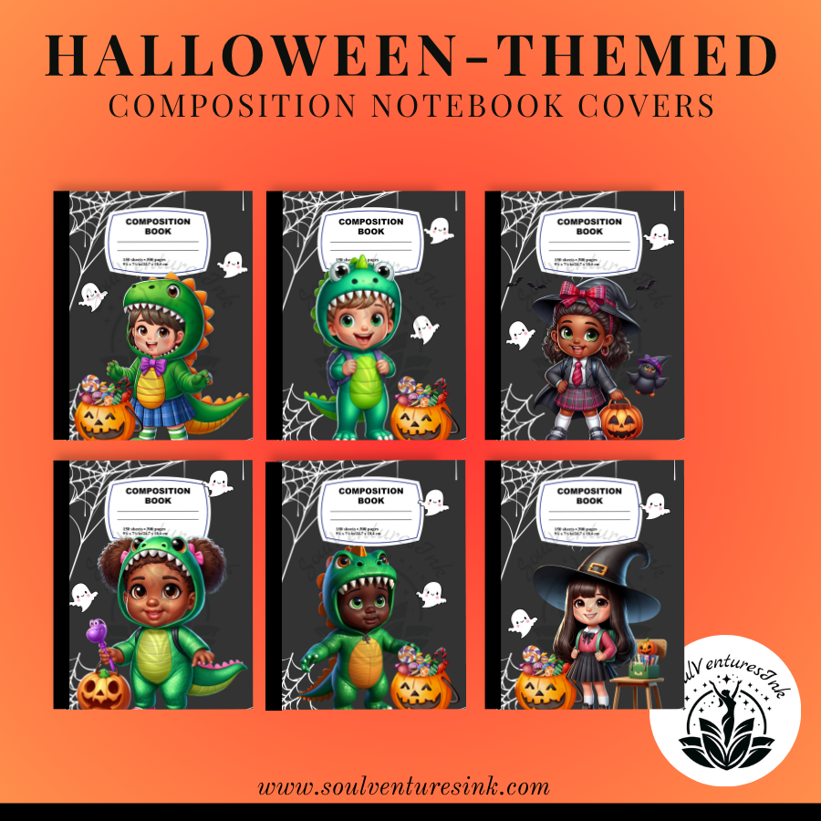Bundle 3 sets - Halloween Composition Book Covers