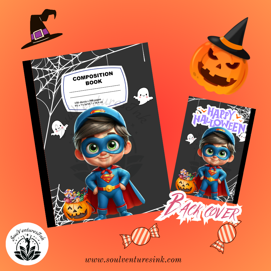 Halloween kids Printable Composition Book Covers