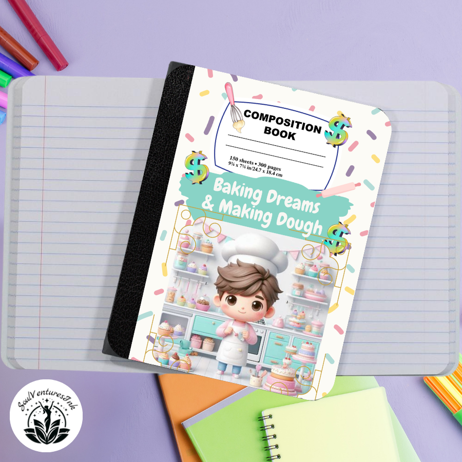 Ready to Print Booked & Busy Composition Book Covers