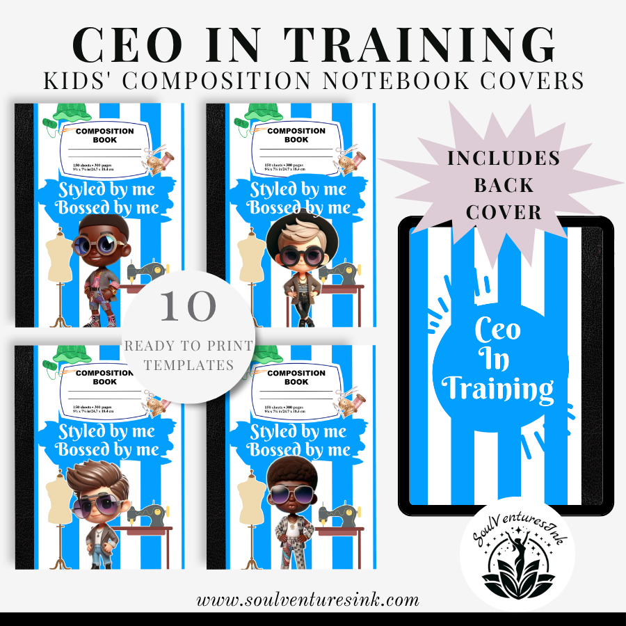 Ready to Print CEO in Training Composition Book Covers