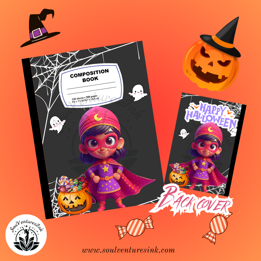 Halloween kids Printable Composition Book Covers