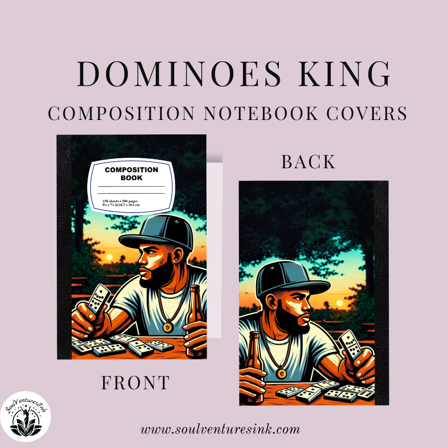 Dominoes King Printable Composition Book Cover