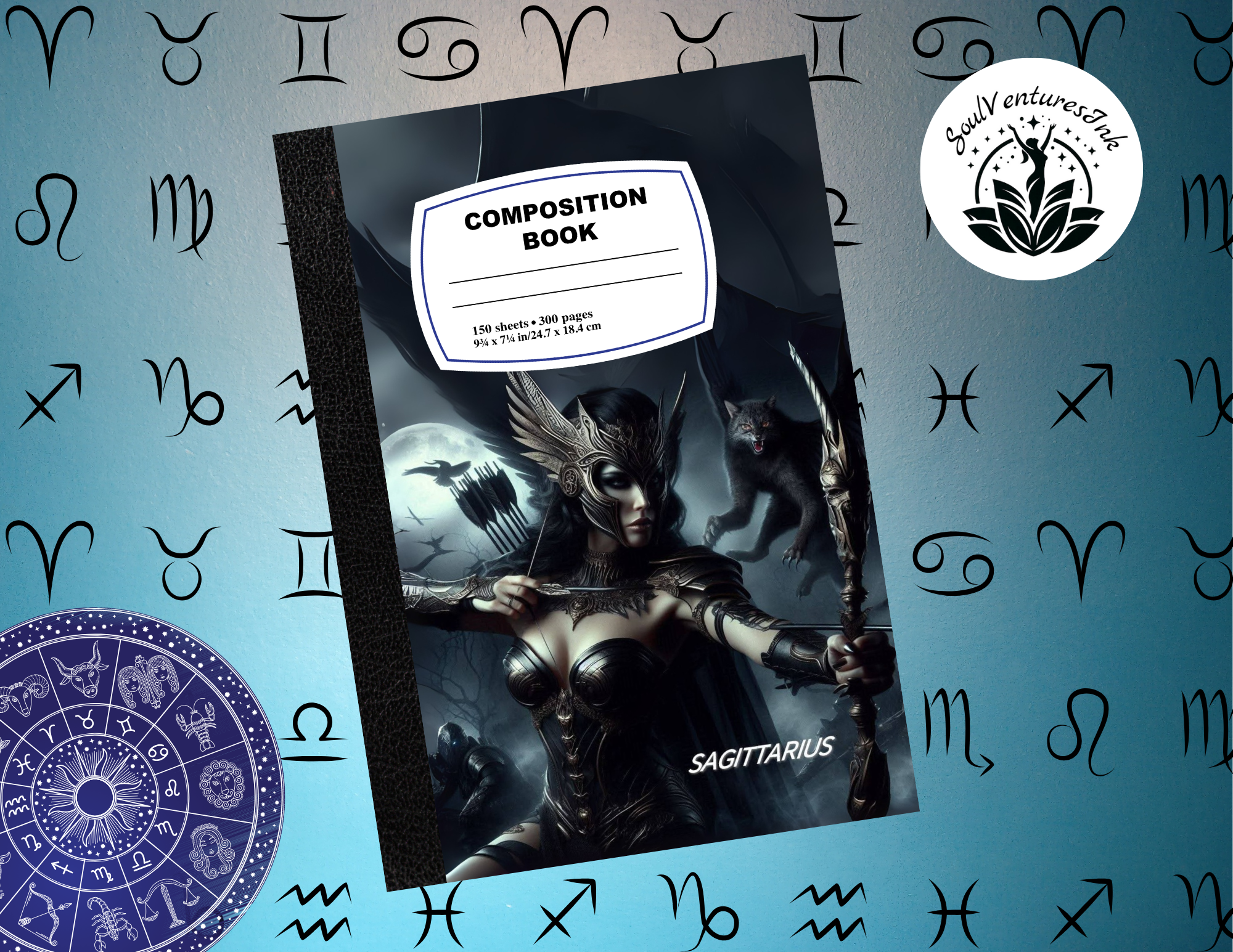 Dark Zodiac Sign Book Covers – Printable PDF Bundle