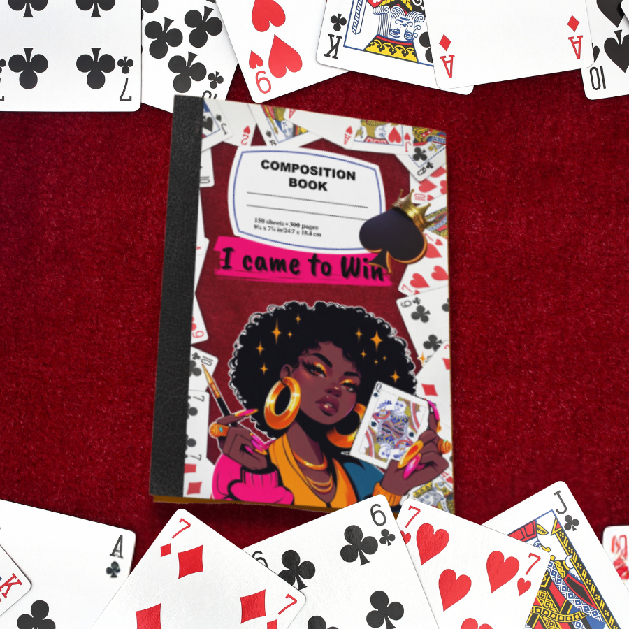 Spades Queen Printable Composition Book Cover