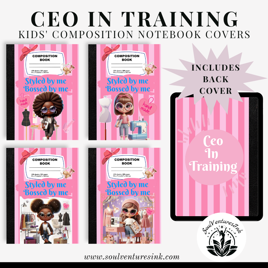 Ready to Print CEO in Training Composition Book Covers