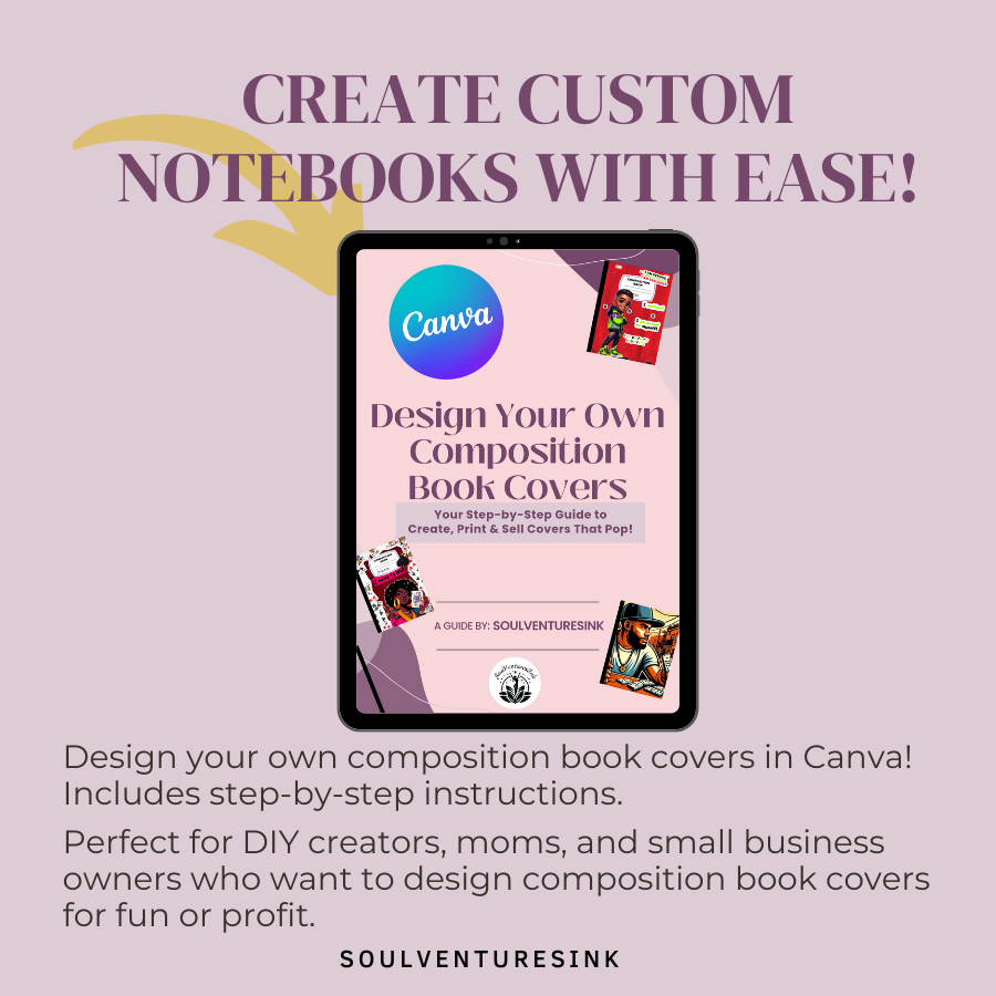 Design Your Own Composition Book Covers in Canva