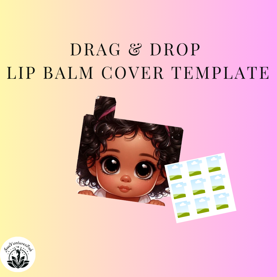 Drag and Drop Lip Balm Covers Template