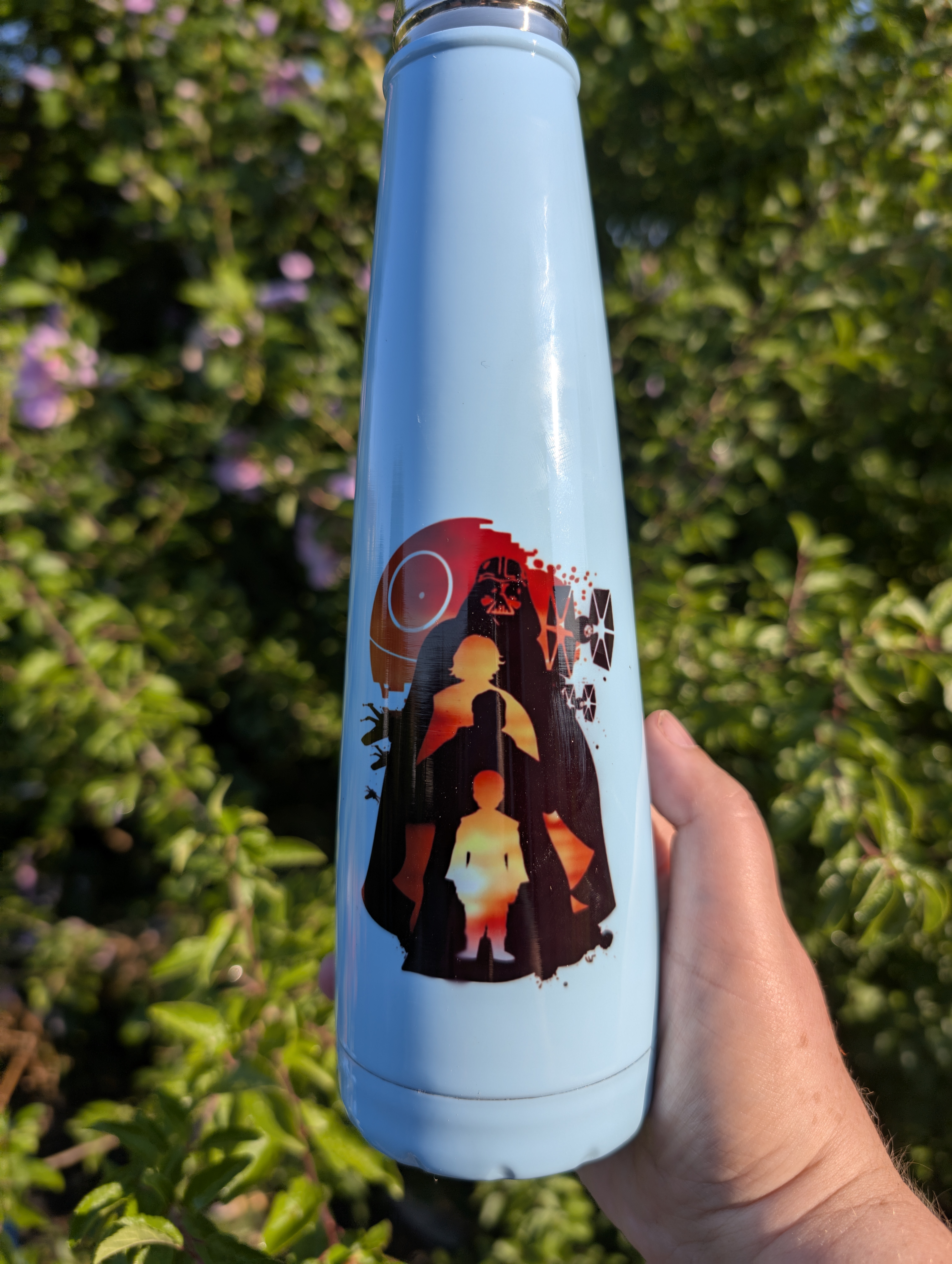Gourde isotherme 400 ml personnalisable – Couleur Rose ou Bleu 🌸💙