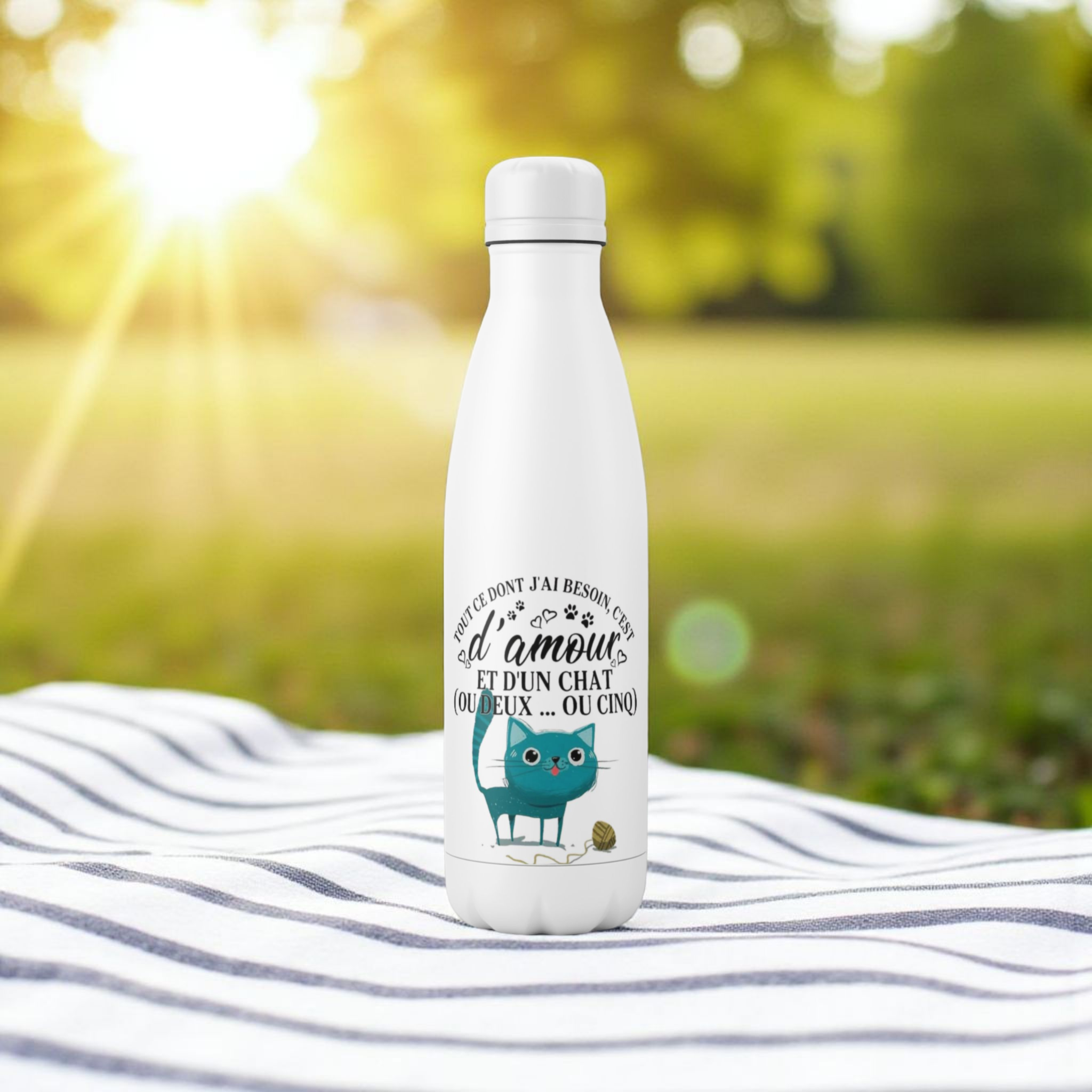 Bouteille isotherme personnalisable de 500 ml