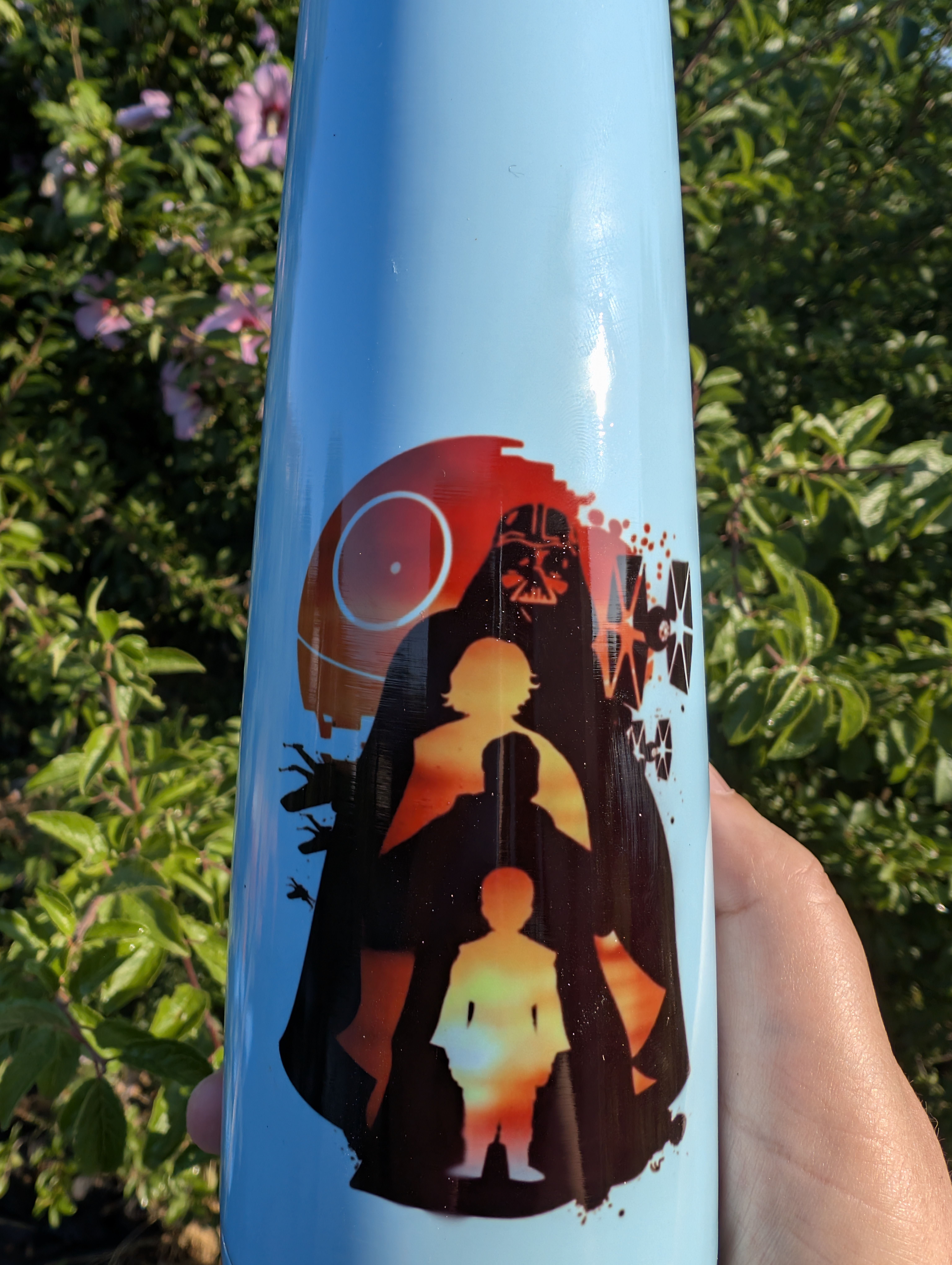 Gourde isotherme 400 ml personnalisable – Couleur Rose ou Bleu 🌸💙
