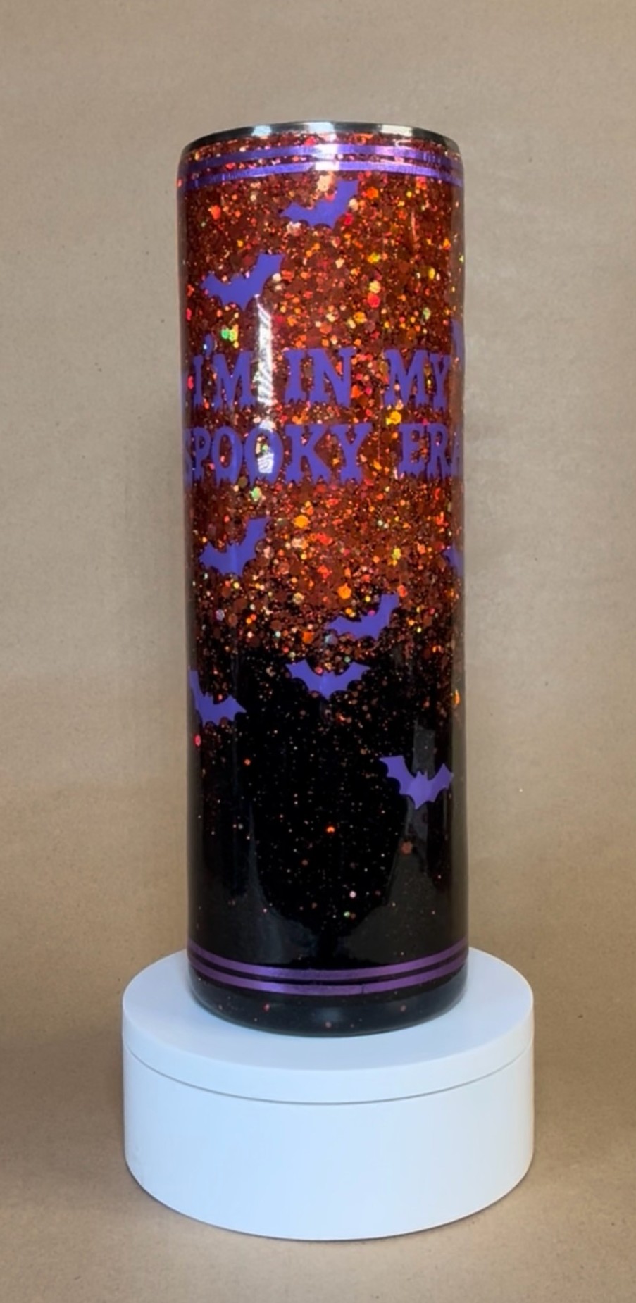 Spooky Vibes Glitter Tumbler