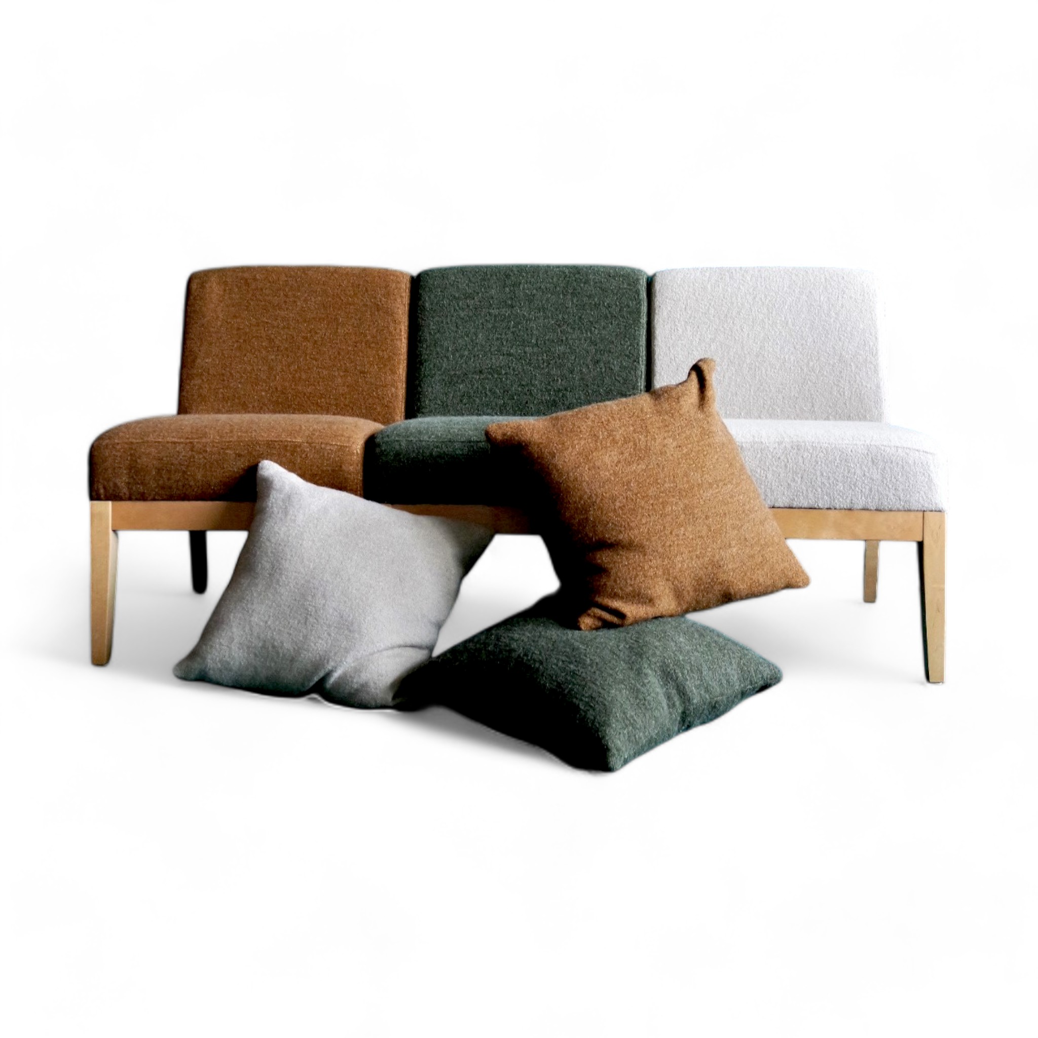 Vintage modular armchairs