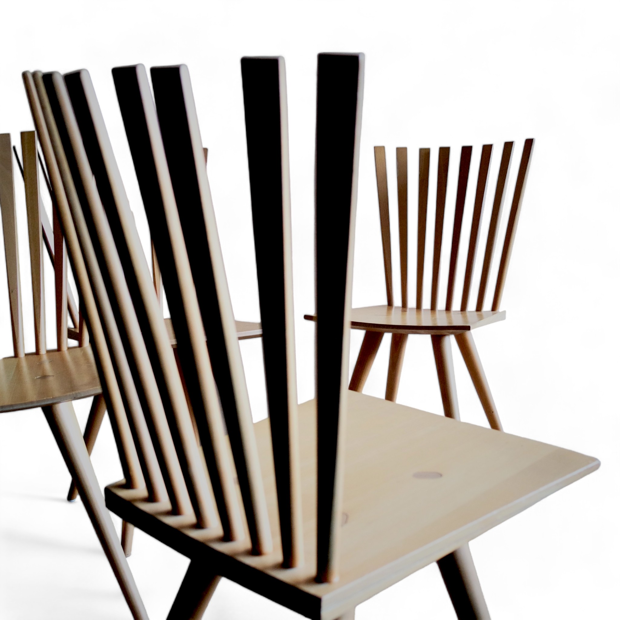 Mikado chairs, set of 2 