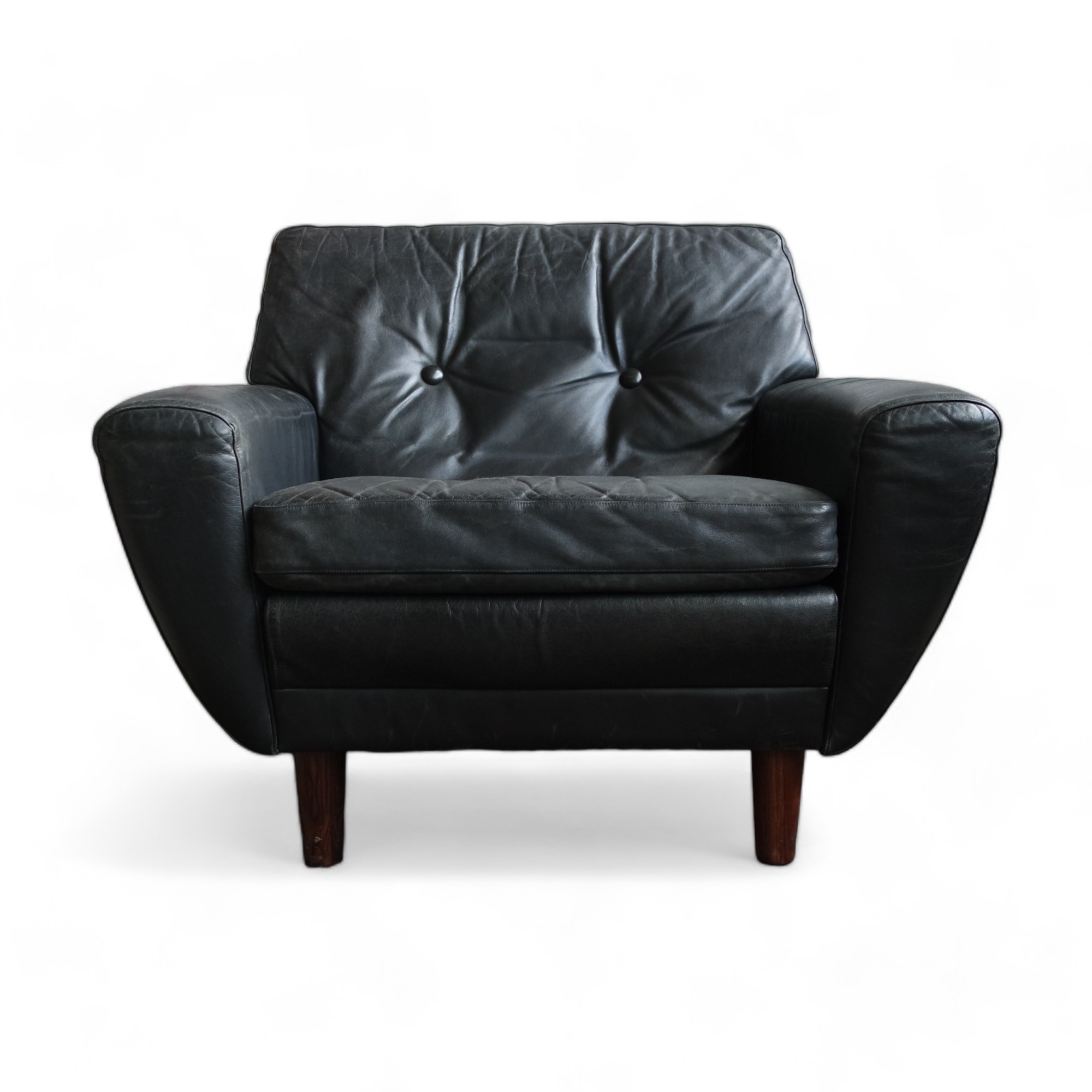 Georg Thams vintage lounge chair in leather