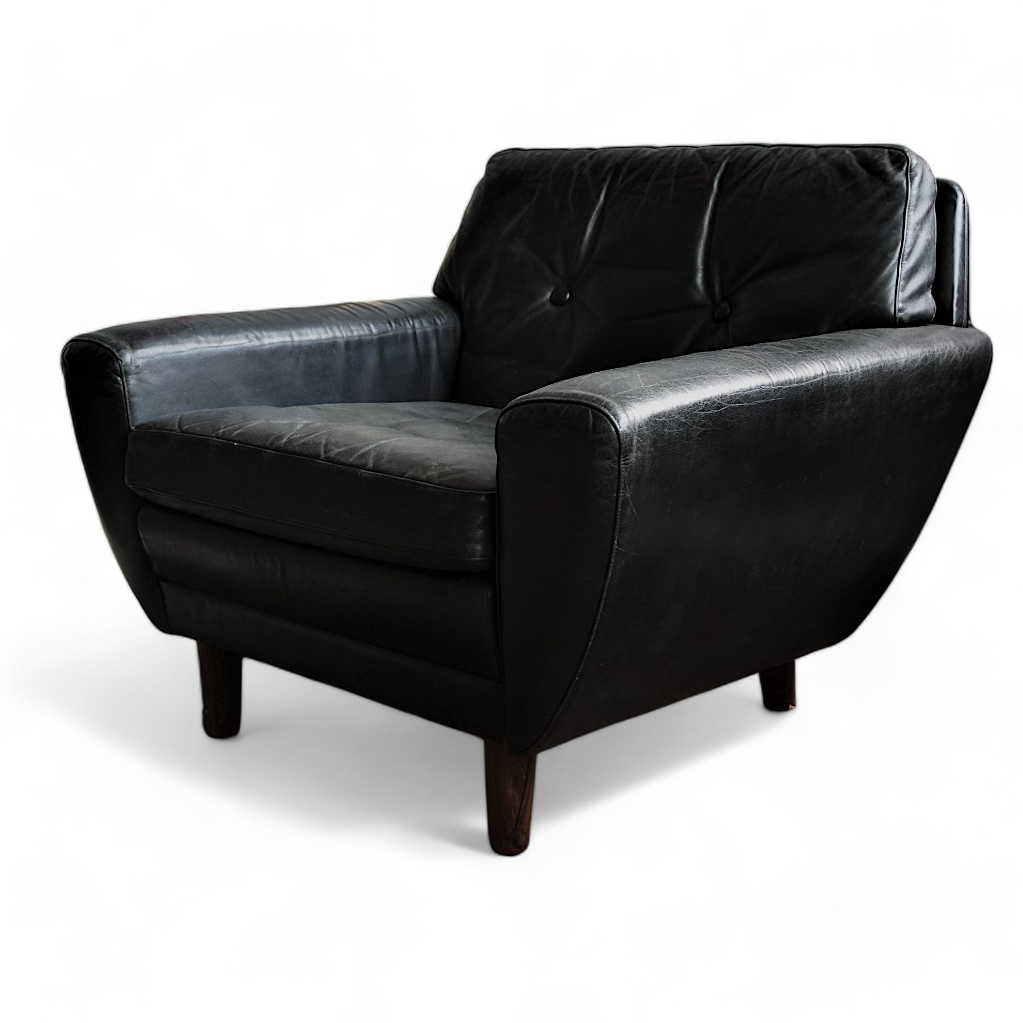 Georg Thams vintage lounge chair in leather