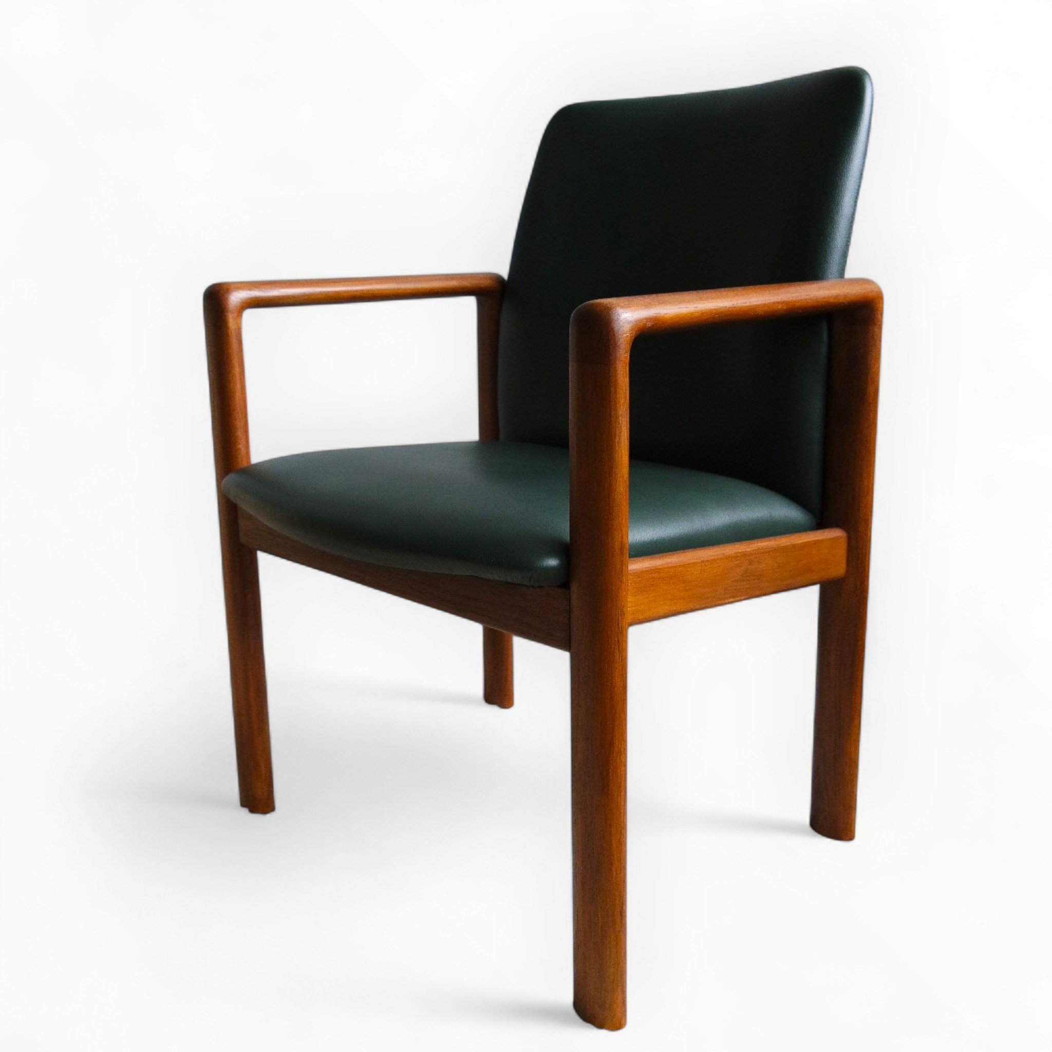 Rare Schou Andersen Executive chairs in Solid Oak (c. 1960s)