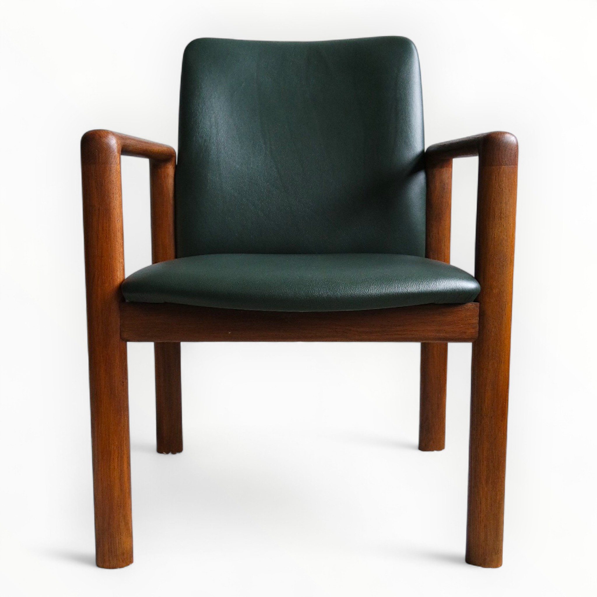 Rare Schou Andersen Executive chairs in Solid Oak (c. 1960s)