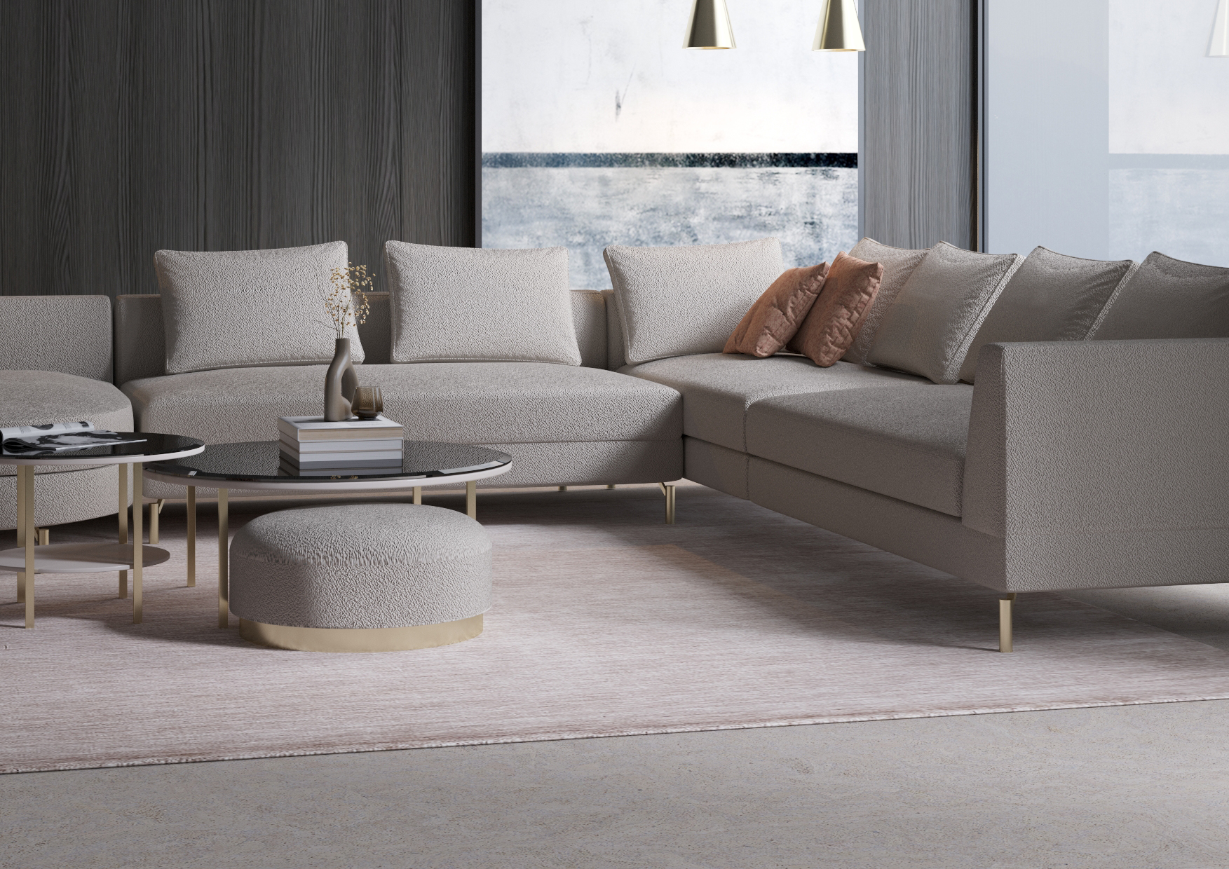 Isabel Corner Sofa Set 