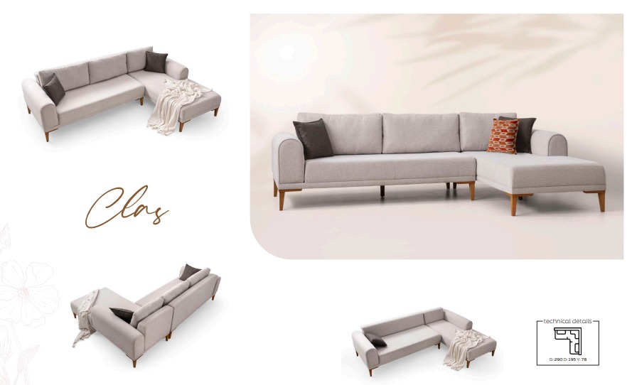 Class Corner Sofa Set 