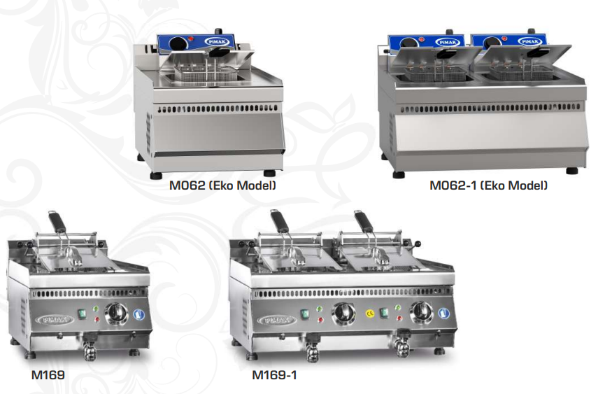Industrial Fryers / MO62, MO62-1, M169, and M169-1