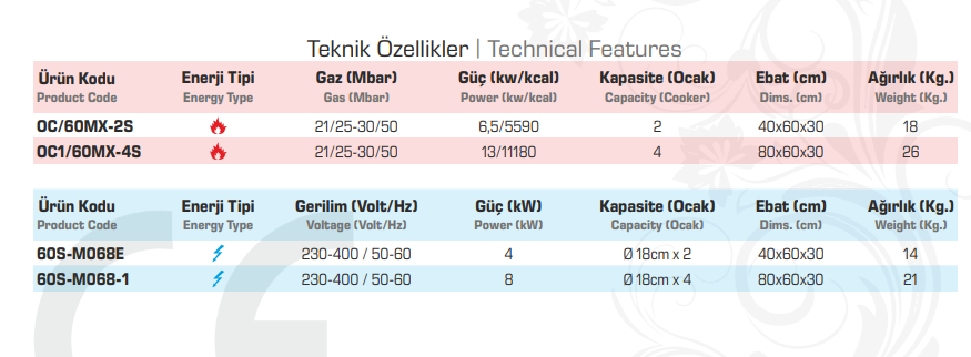 Gas & Electric Stoves