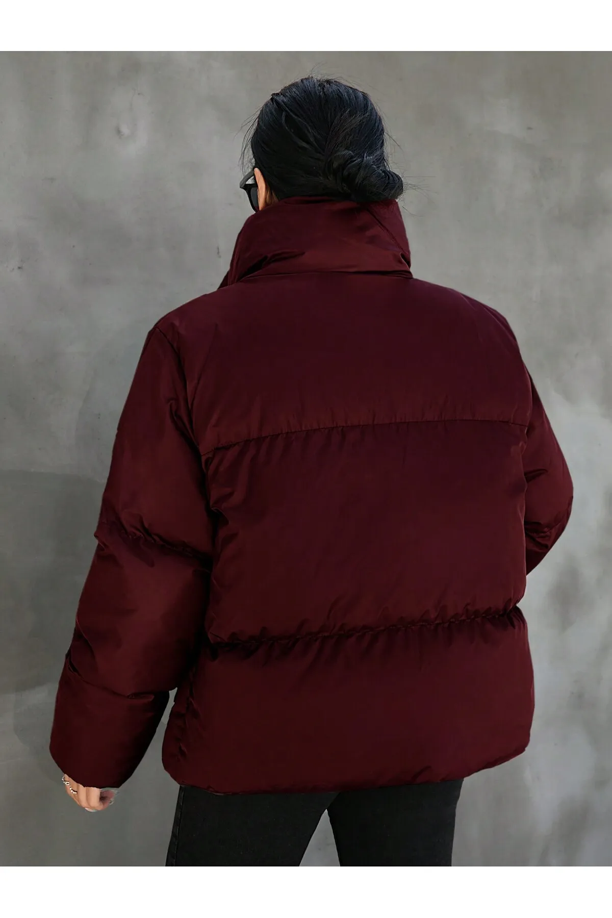 Tonny Black (Women) Red Oversize Padded Waterproof Puffer Coat – TBG069