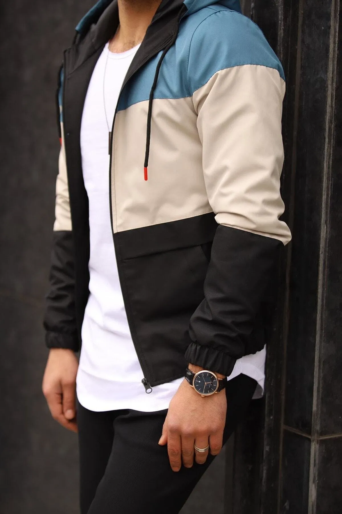 Men's Wind and Water Resistant Waterproof Raincoat
