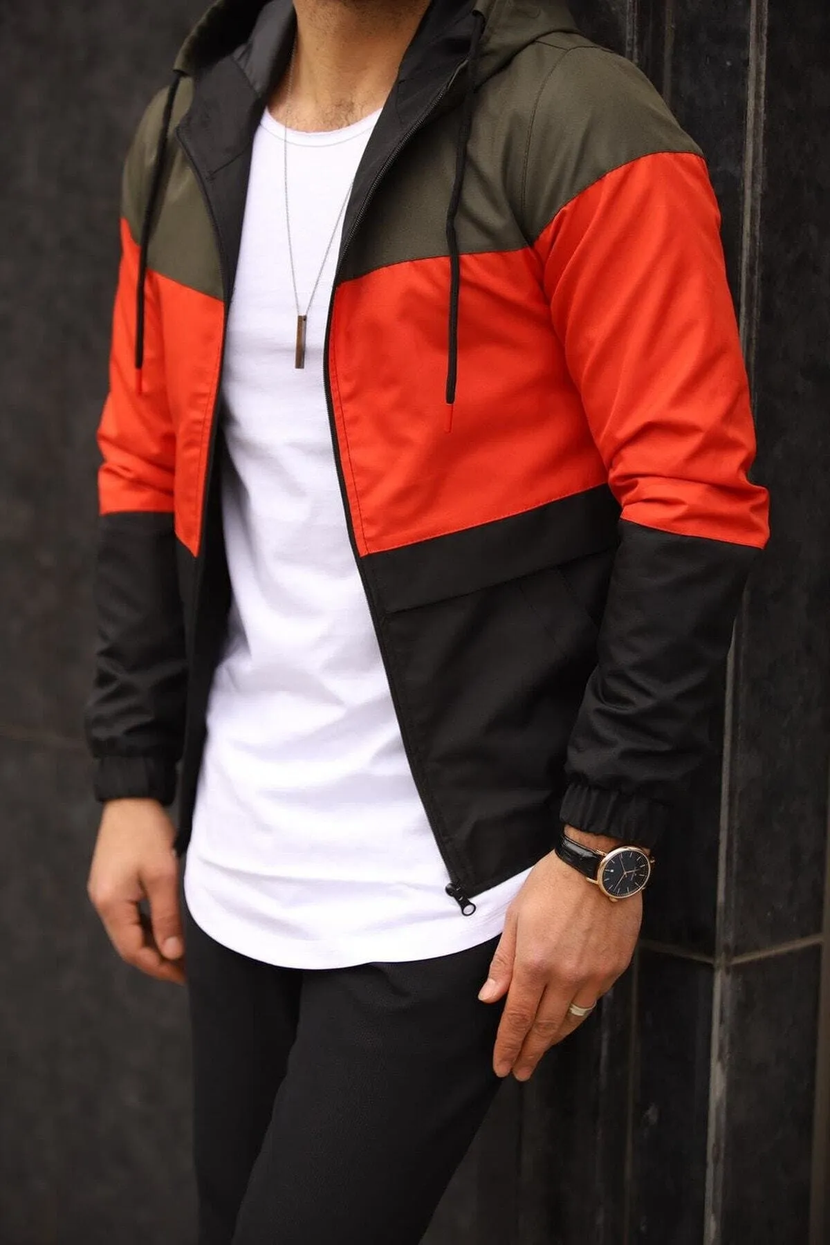 Men's Wind and Water Resistant Waterproof Raincoat