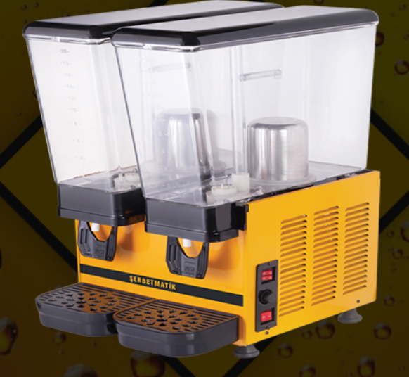 Sherbet Dispenser with Fountain & Mixer
