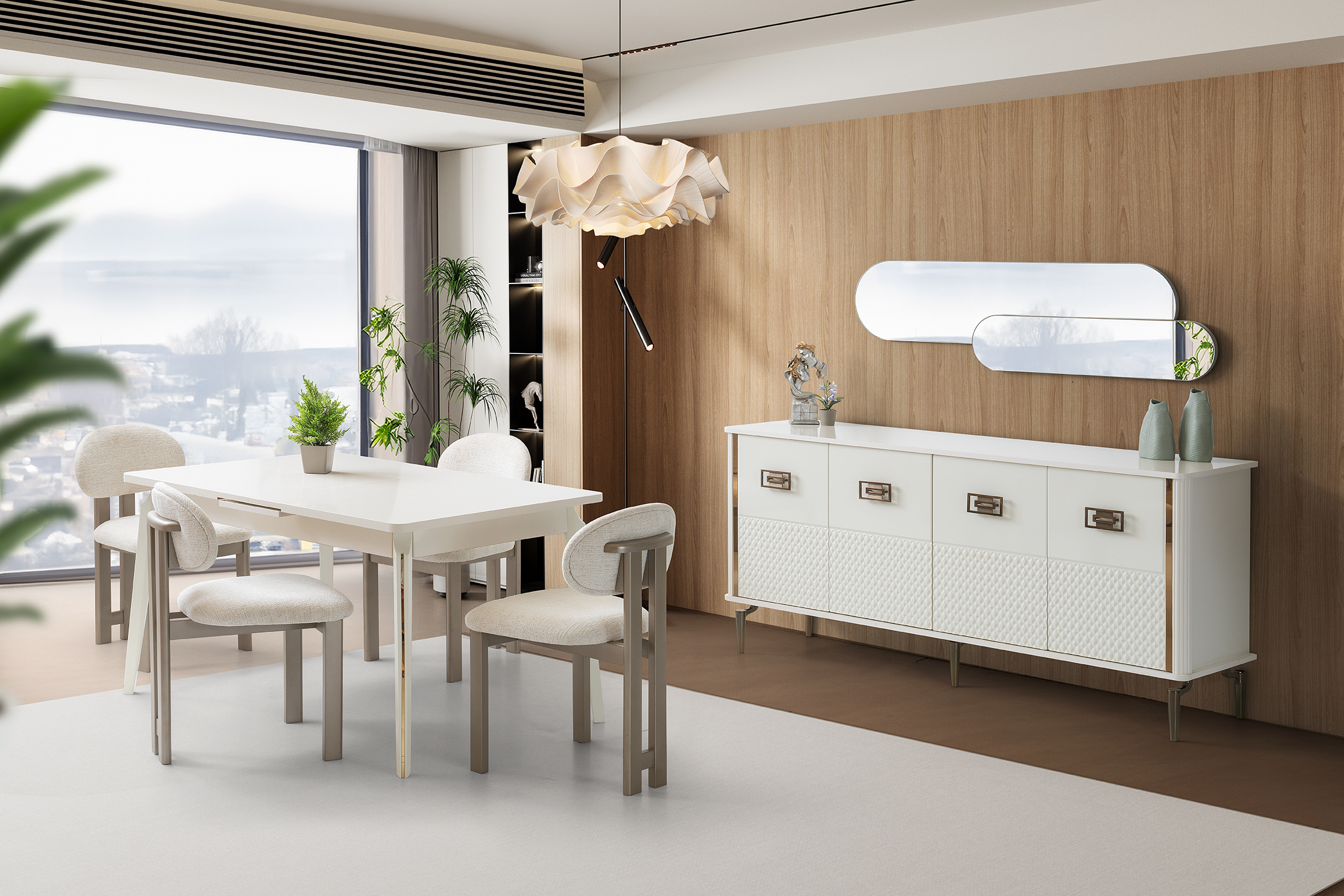 Delux Modern Dining Room Set 