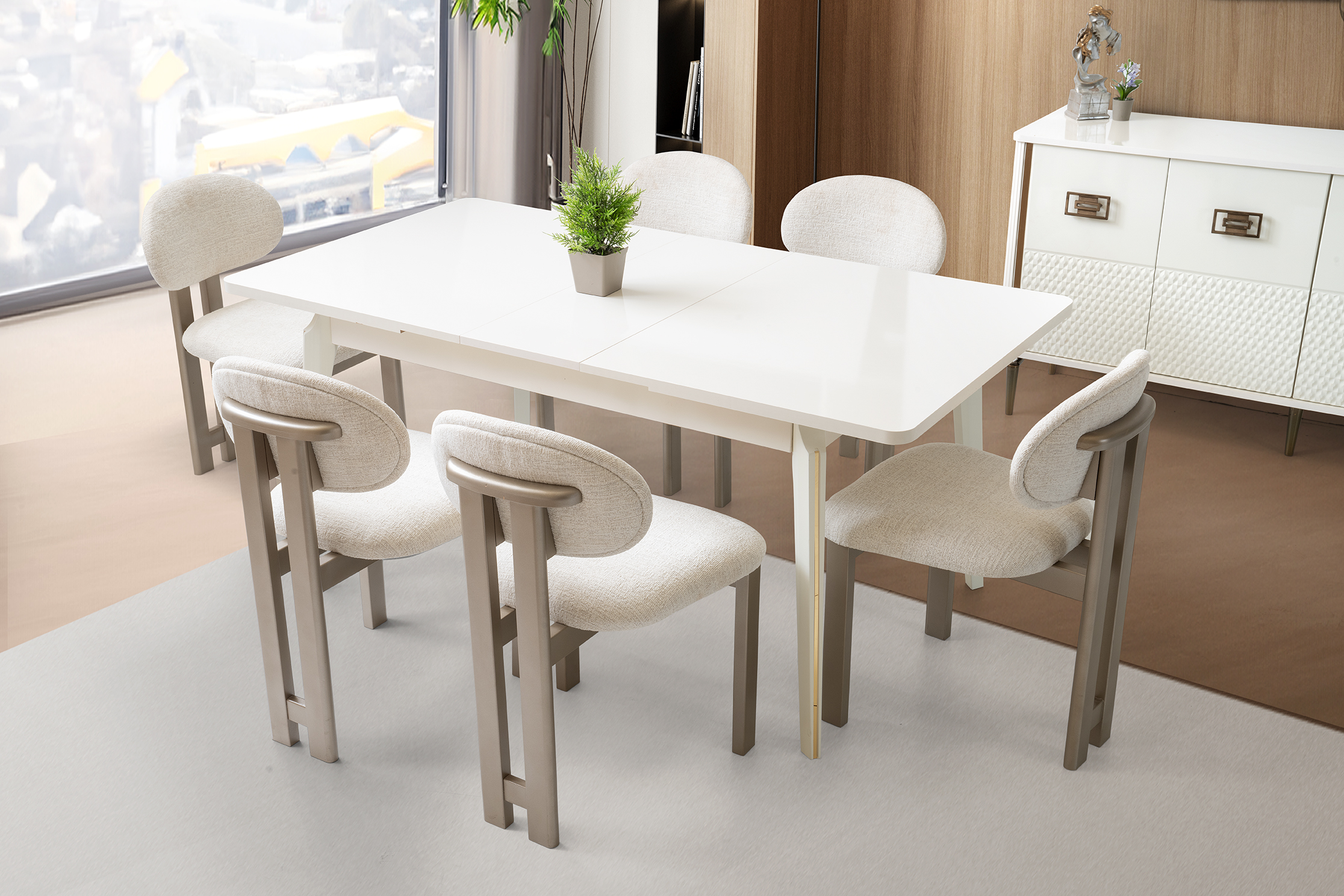 Delux Modern Dining Room Set 