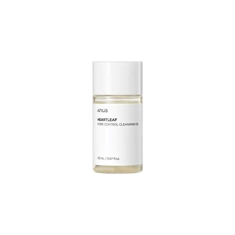 Anua - Heartleaf Pore Control Cleansing Oil Mini 20 ML/ Anua Heartleaf Pore Control Cleansing Oil Mini Korean Facial Cleanser, Daily Makeup Blackheads Removal, Travel Essentials, Gift, Korean Skin Care, (20ml / 0.67 fl.oz.)