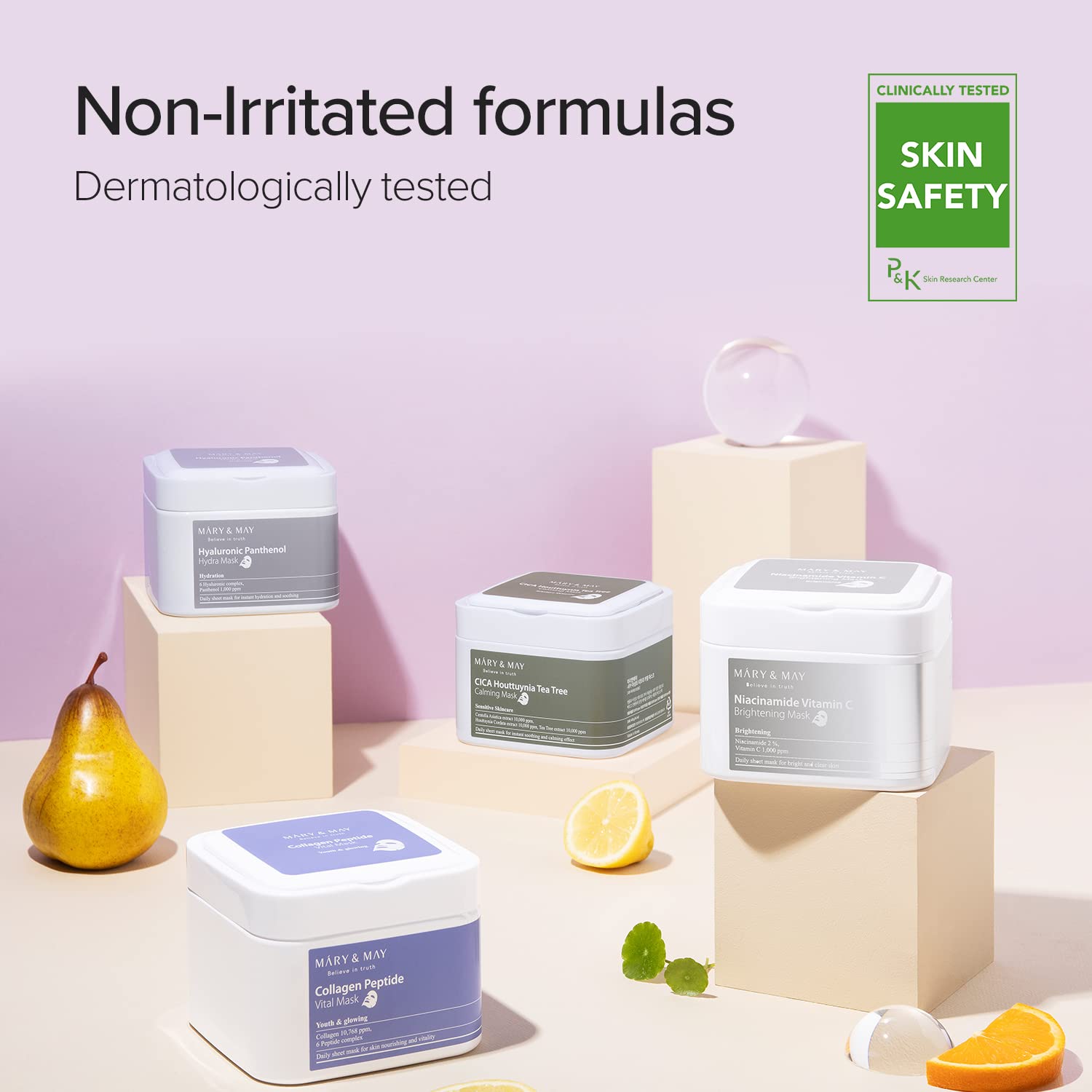 Mary&May Collagen Peptide Vital Mask 30ea |Quick dispenser type 30 sheet, Lifting, Firming & Plumping, Wrinkle Care, Korean Facial Mask, marynmay, Valentine Day Gift