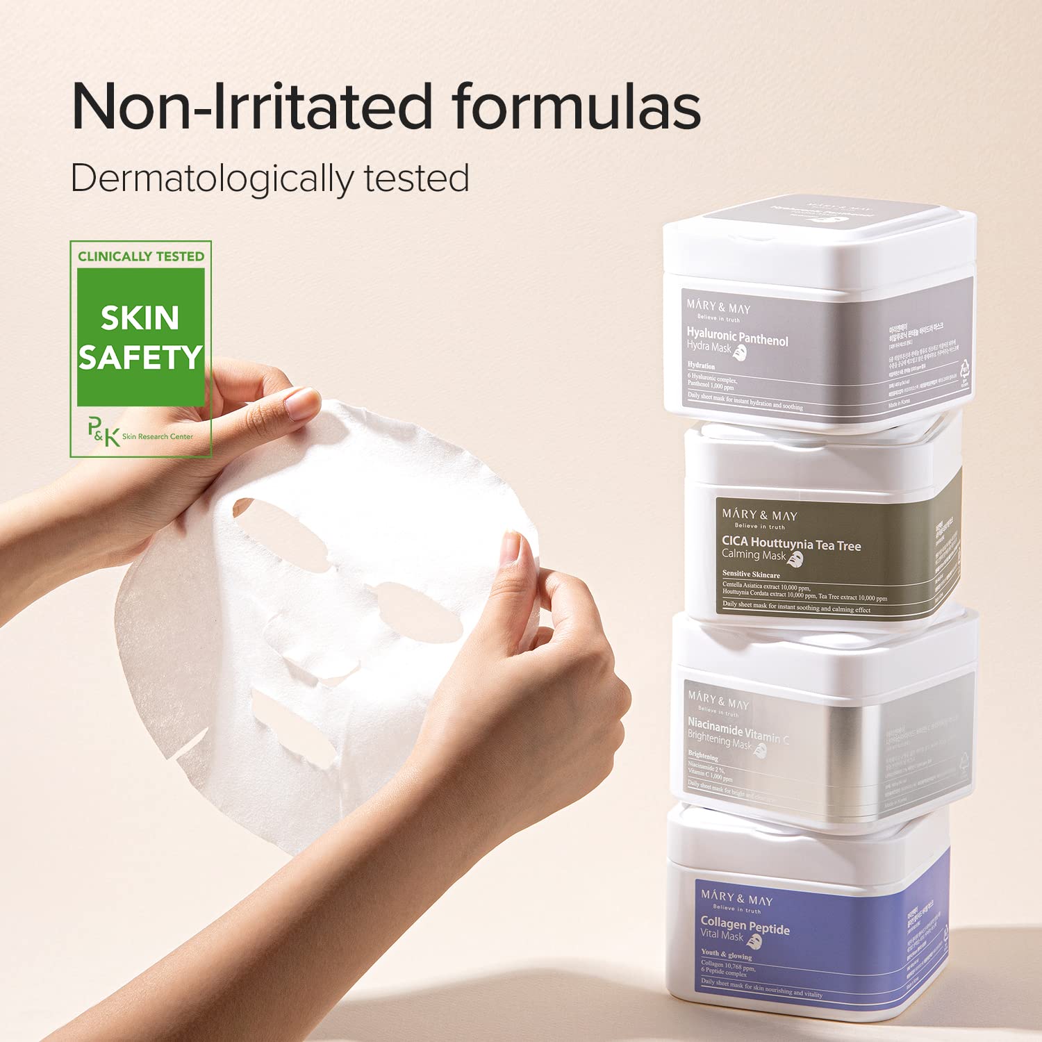 Mary&May Niacinamide Vitamin C Brightening Mask 30ea | Quick dispenser type 30 sheet, Brightening & Tone up, VitaminC, Korean Facial Mask, marynmay