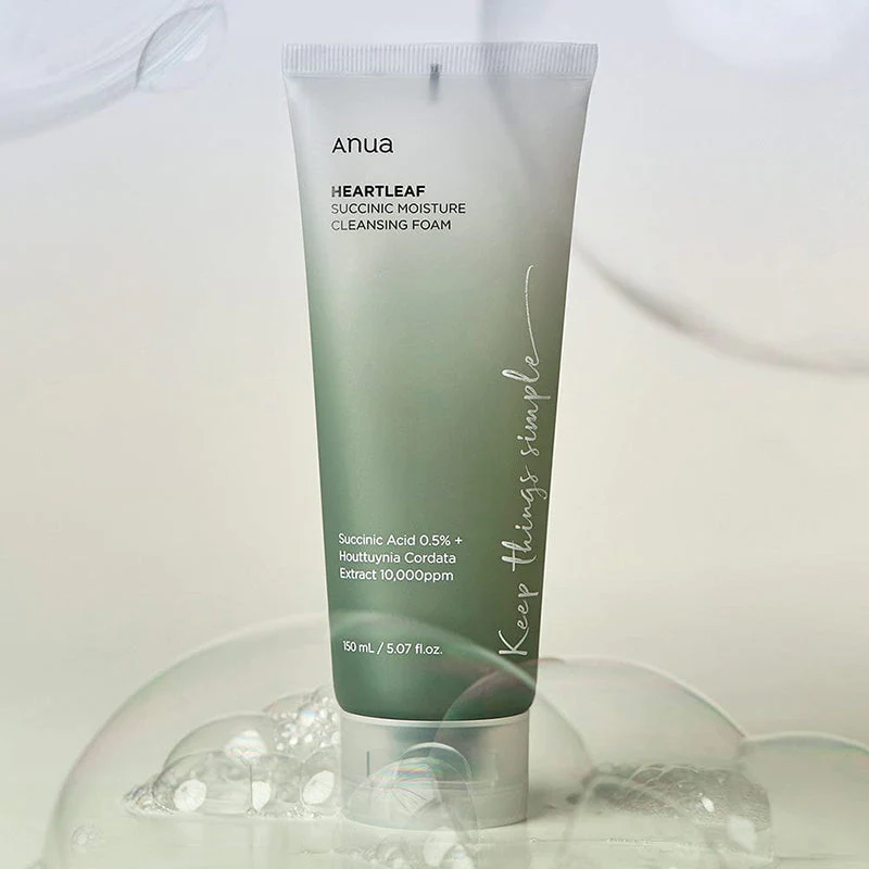 ANUA - Heartleaf Succinic Moisture Cleansing Foam	(150ml)