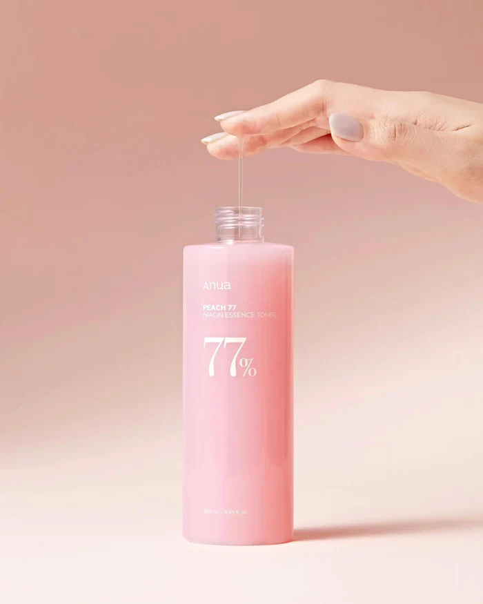 Anua Peach 77 Niacin Essence Toner 250ml / Brightening Toner for Face, Niacinamide, Panthenol, Ceramides, Facial Toner for Glass skin