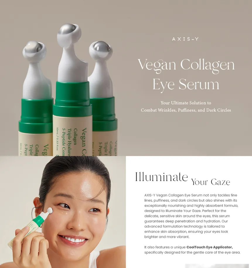 AXIS-Y Vegan Collagen Eye Serum 10ml / 0.33fl. oz | Eye Treatment