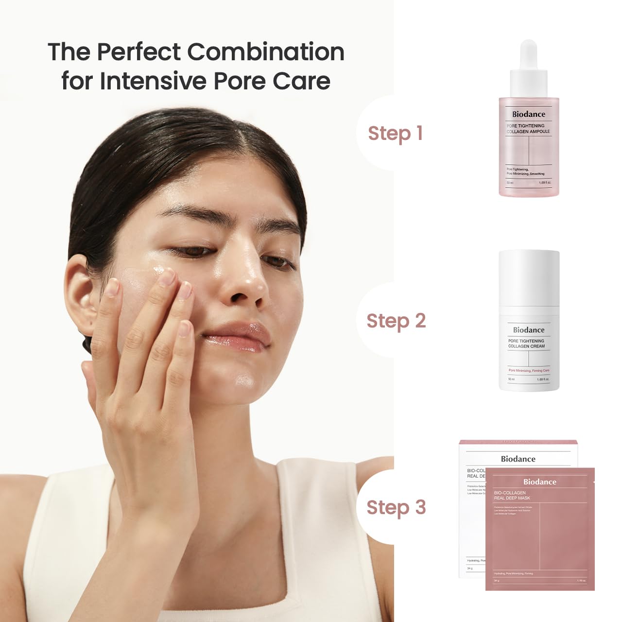 BIODANCE Bio-Collagen Real Deep Mask, Hydrating Overnight Hydrogel Mask, Pore Minimizing, Elasticity Improvement, 34g x1ea