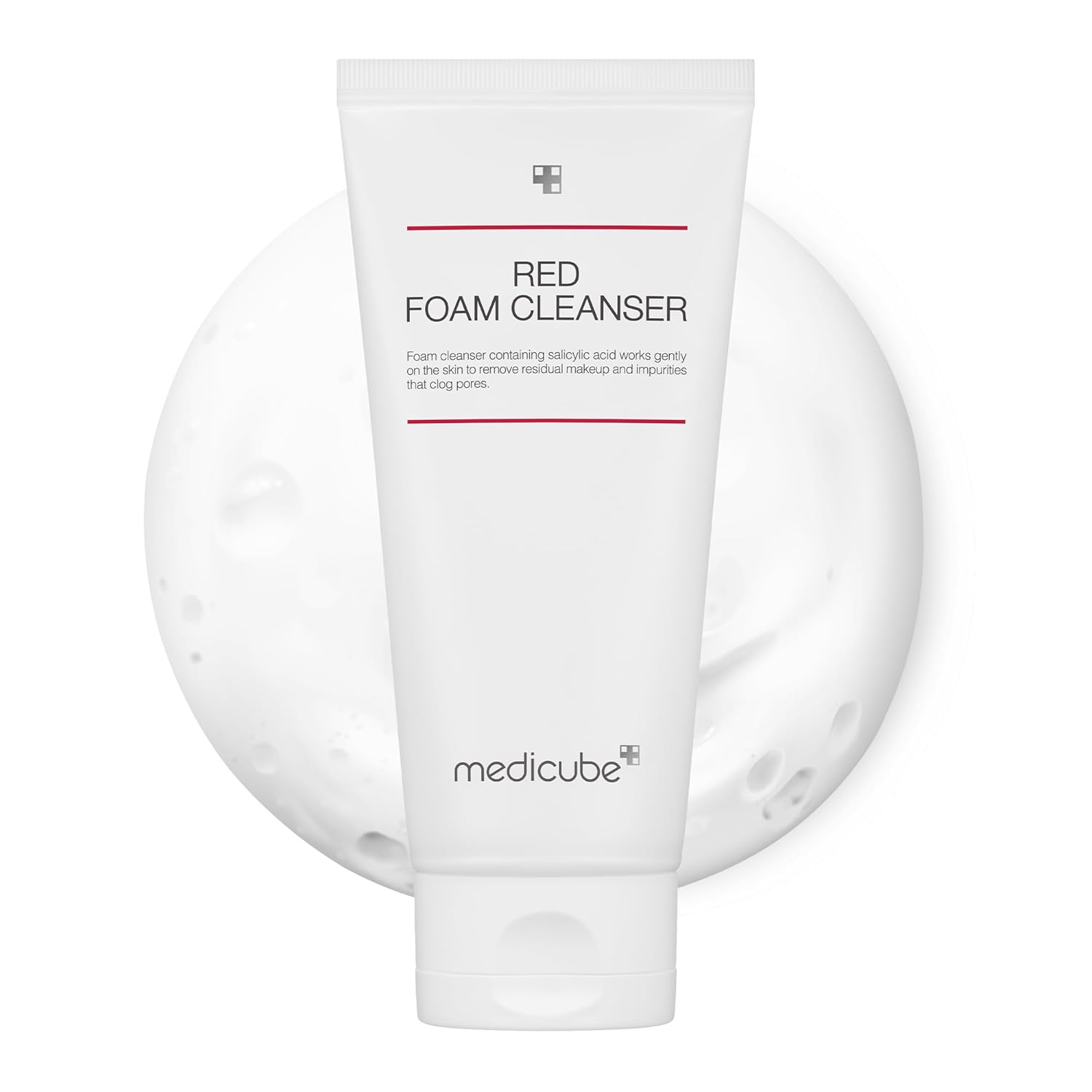 Medicube Red Foam Cleanser - Deeply cleanses, remove impurities, control sebum, 200 Grams